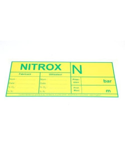 Autocollant NITROX Arrêté Ministériel